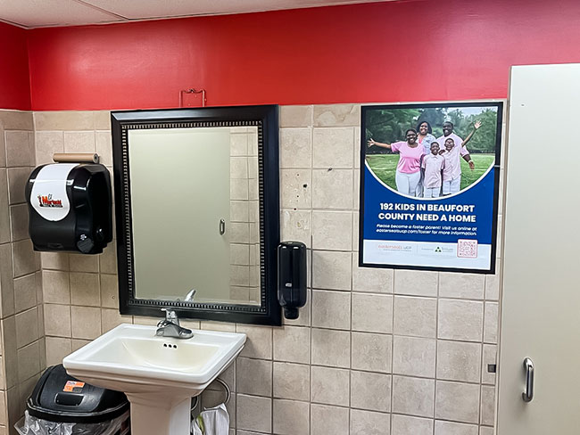 Easterseals Advertising Bar/Restaurant Restroom 1